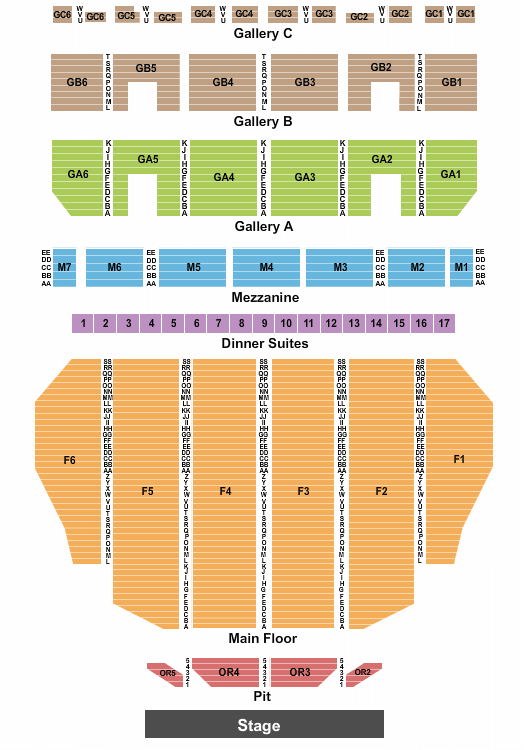 Fox Theatre Riverdance Seating Chart